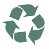 Recyclable and contain recycled material!